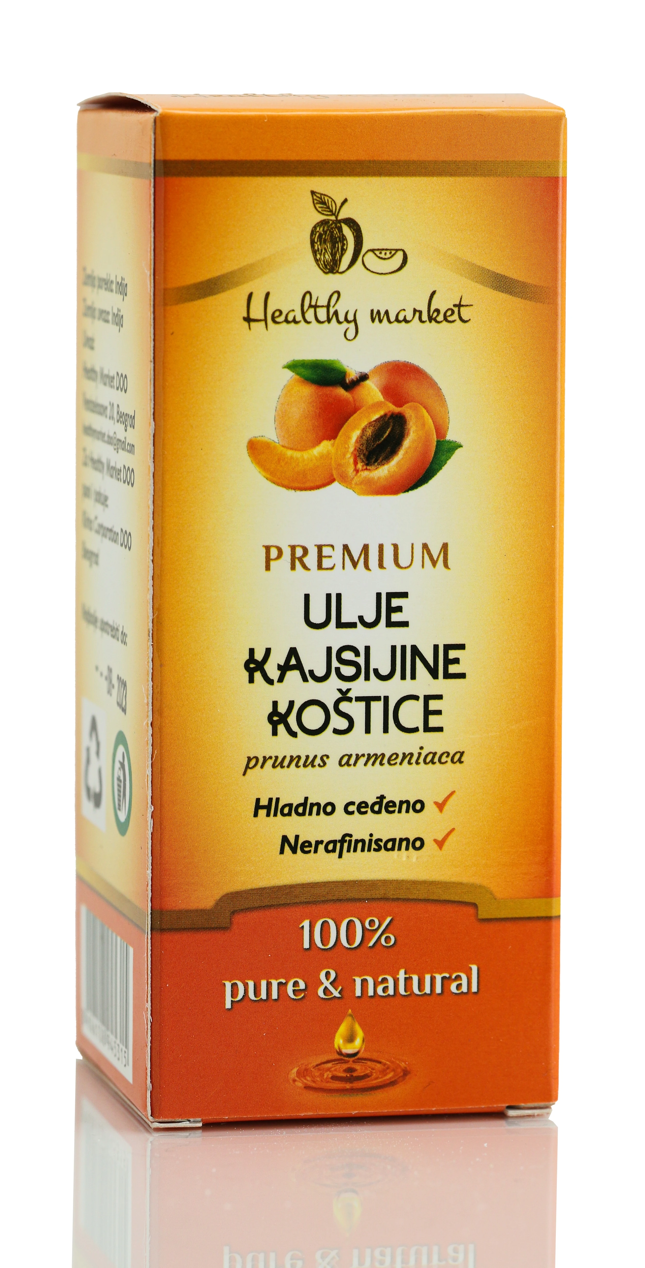 Ulje kajsijine koštice 100 ml Healthy market